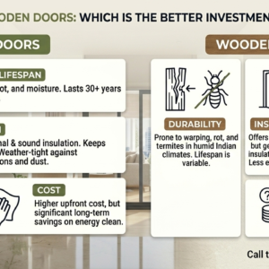 UPVC Doors vs. Wooden Doors Which Is the Better Investment for Indian Homes