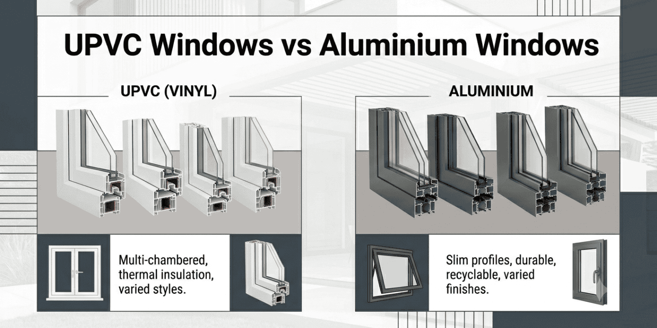 UPVC Windows vs Aluminium Windows